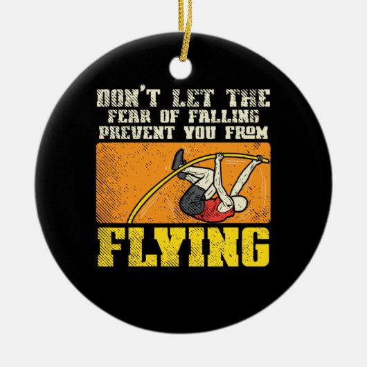 Pole Vault Keramik Ornament (Vorne)