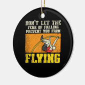 Pole Vault Keramik Ornament (Links)