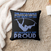 Pole Vault - Meine Eltern sind stolz darauf Kissen (Decke)