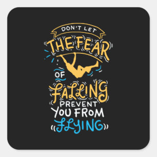 Pole Vault Pole Vaulting Quadratischer Aufkleber