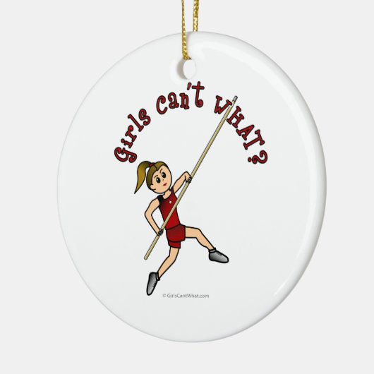 Pole Vault - Red (Light) Keramikornament (Links)