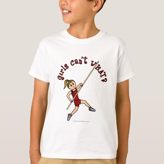 Pole Vault - Red (Light) T-Shirt (Vorderseite)