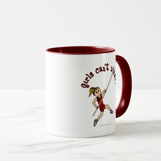 Pole Vault - Red (Light) Tasse (VorderseiteRechts)