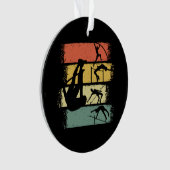 Pole Vault Retro Vintag Ornament (Vorderseite)