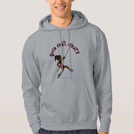 Pole Vault - Rot (dunkel) Hoodie (Vorderseite)