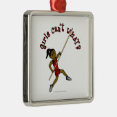 Pole Vault - Rot (dunkel) Ornament Aus Metall (Rechts)