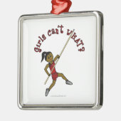 Pole Vault - Rot (dunkel) Ornament Aus Metall (Links)