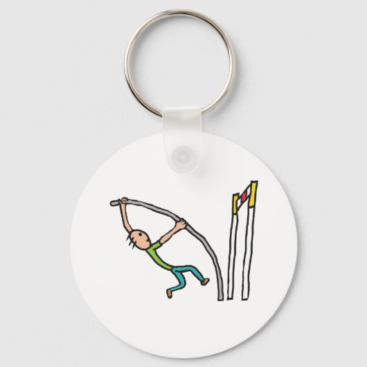 Pole Vault Schlüsselanhänger (Vorderseite)