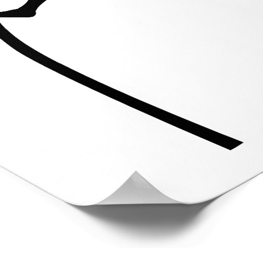 Pole-Vault-Sportler Poster (Ecke)