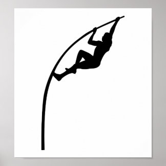 Pole-Vault-Sportler Poster