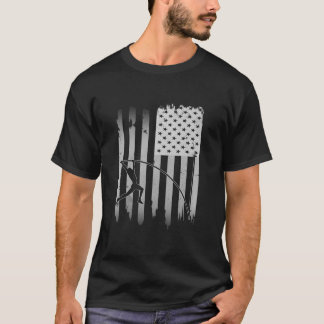 Pole Vault USA American Flag 4. Juli Jump Spor T-Shirt