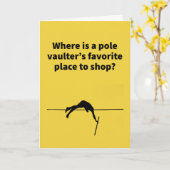 Pole Vaulter Clearance Store Sports Karte (Gelbe Blume)