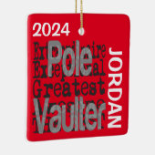 Pole Vaulter Extraordinaire CUSTOM Keramikornament (Rechts)