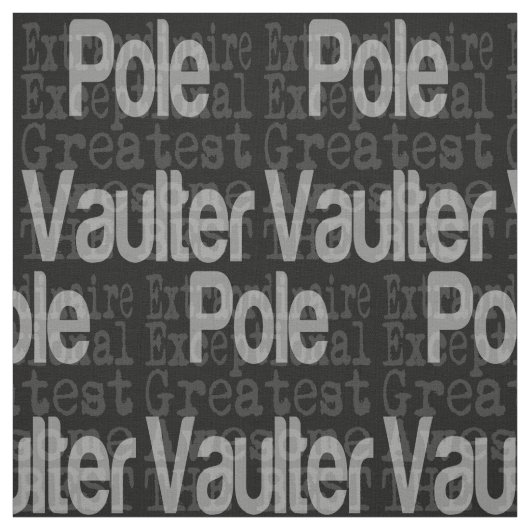 Pole Vaulter Extraordinaire Stoff (Muster)