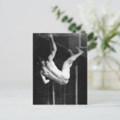 Pole Vaulter - Muybridge Vintages Foto 1885 Postkarte (Stehend Vorderseite)