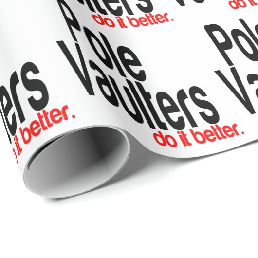 Pole Vaulters machen es besser Geschenkpapier (Rolleneckpunkt)