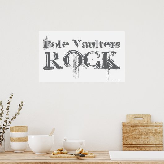 Pole Vaulters Rock Poster (Küche)
