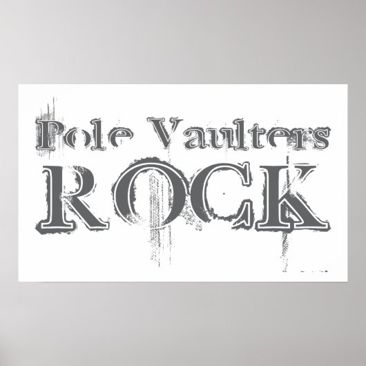 Pole Vaulters Rock Poster (Vorne)
