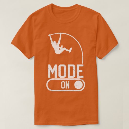 Pole Vaultierpole-Sprungmodus O T-Shirt (Design vorne)
