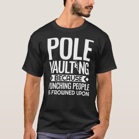 Pole Vaulting Anfänger Vault Jumping Trainer Vault T-Shirt (Vorderseite)