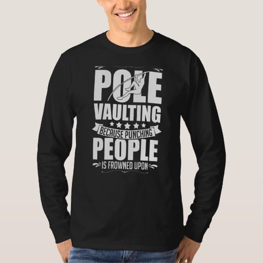Pole Vaulting Anfänger Vault Jumping Trainer Vault T-Shirt (Vorderseite)