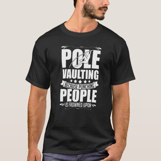 Pole Vaulting Anfänger Vault Jumping Trainer Vault T-Shirt (Vorderseite)