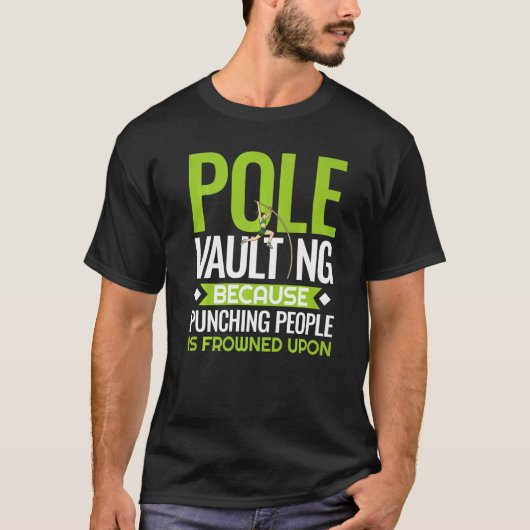 Pole Vaulting Anfänger Vault Jumping Trainer Vault T-Shirt (Vorderseite)