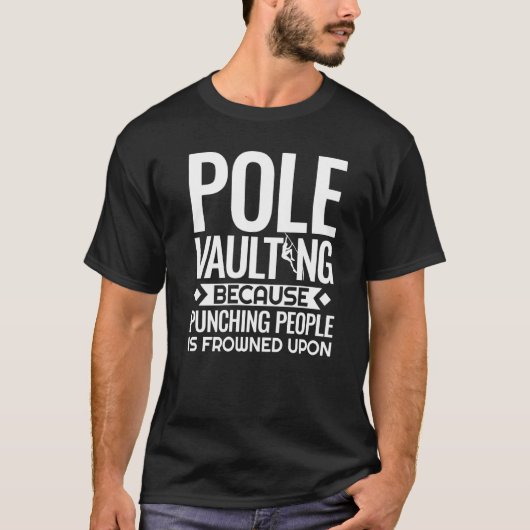 Pole Vaulting Anfänger Vault Jumping Trainer Vault T-Shirt (Vorderseite)