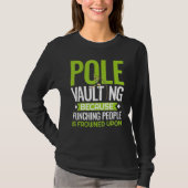 Pole Vaulting Anfänger Vault Jumping Trainer Vault T-Shirt (Vorderseite)