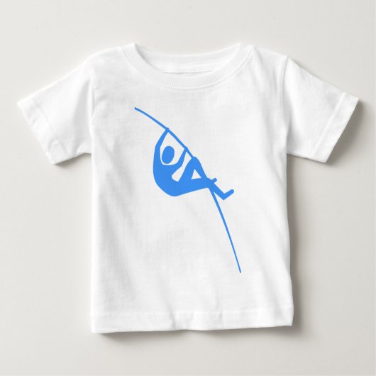 Pole Vaulting - Baby Blue Baby T-shirt (Vorderseite)