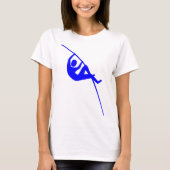 Pole Vaulting - Blau T-Shirt (Vorderseite)