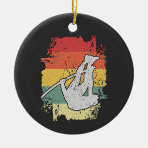 Pole Vaulting Design für einen Pole Vaulter Keramik Ornament