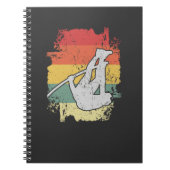 Pole Vaulting Design für einen Pole Vaulter Notizblock (Vorderseite)