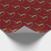 Pole Vaulting Geschenkpapier (Ecke)