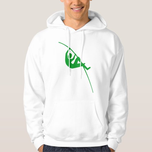 Pole Vaulting - Gras grün Hoodie (Vorderseite)