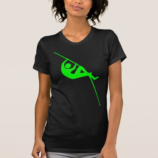 Pole Vaulting - Grün T-Shirt (Vorderseite)