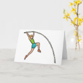 Pole Vaulting Karte (Gelbe Blume)