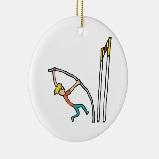 Pole Vaulting Keramik Ornament (Rechts)