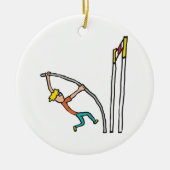 Pole Vaulting Keramik Ornament (Vorne)