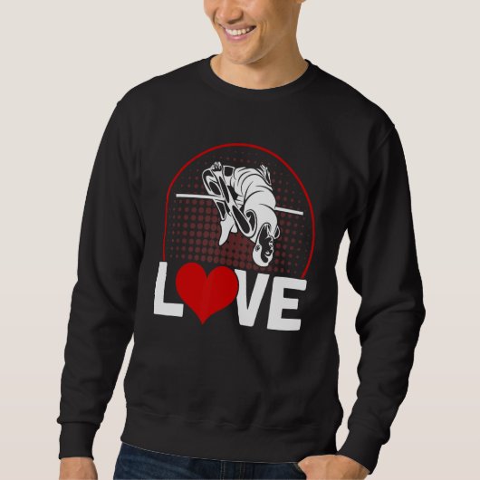 Pole Vaulting Love Pole Vault Sweatshirt (Vorderseite)