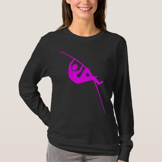 Pole Vaulting - Magenta T-Shirt (Vorderseite)