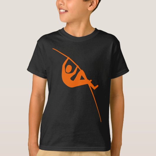 Pole Vaulting - Orange T-Shirt (Vorderseite)