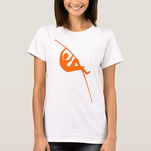 Pole Vaulting - Orange T-Shirt (Vorderseite)