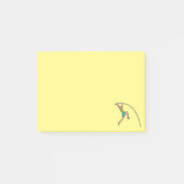 Pole Vaulting Post-it Klebezettel (Vorderseite)