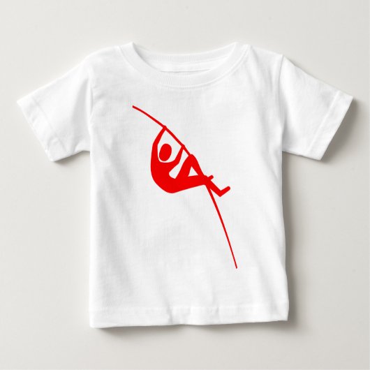 Pole Vaulting - Rot Baby T-shirt (Vorderseite)