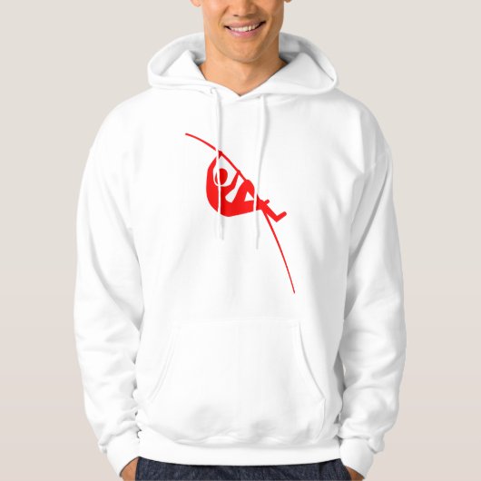 Pole Vaulting - Rot Hoodie (Vorderseite)