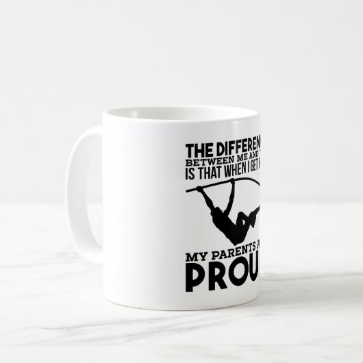 Pole Vaulting Sport Kaffeetasse (Vorderseite Links)