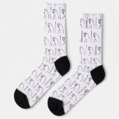 Pole Vaulting Stickman Socken (Linkes Detail)