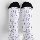 Pole Vaulting Stickman Socken (Oben)