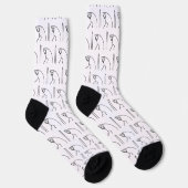 Pole Vaulting Stickman Socken (Rechts)